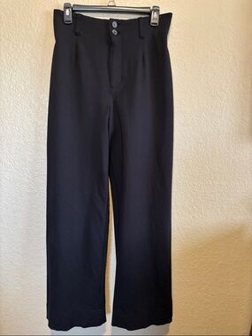 LC Lauren Conrad Wildflower High-Waist Black Wide-Leg Pants Size 8